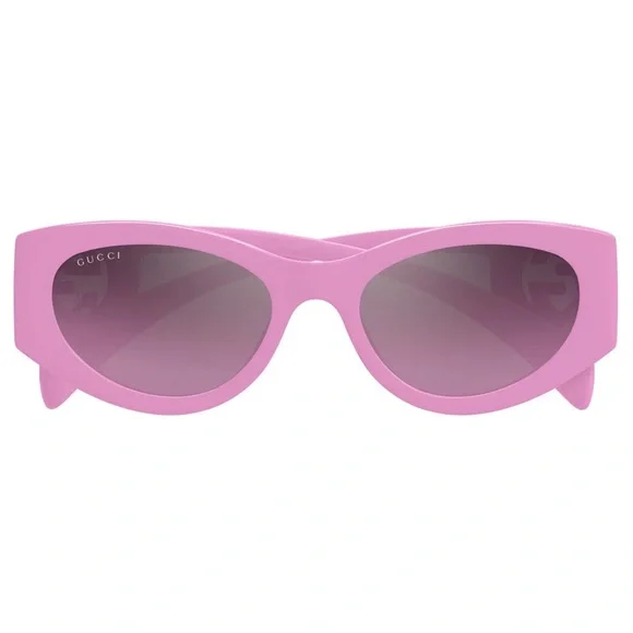 NEW GUCCI OVAL SUNGLASSES GUCCI GG1691S 003 PINK EYEWEAR